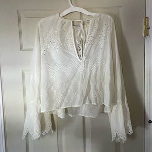 Zara Eyelet Blouse
